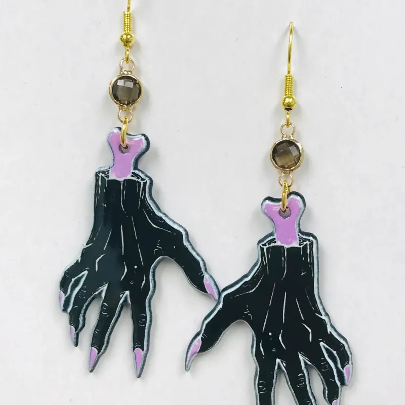 Acrylic Gothic Earring, Devil&#39;s Claw Earrings