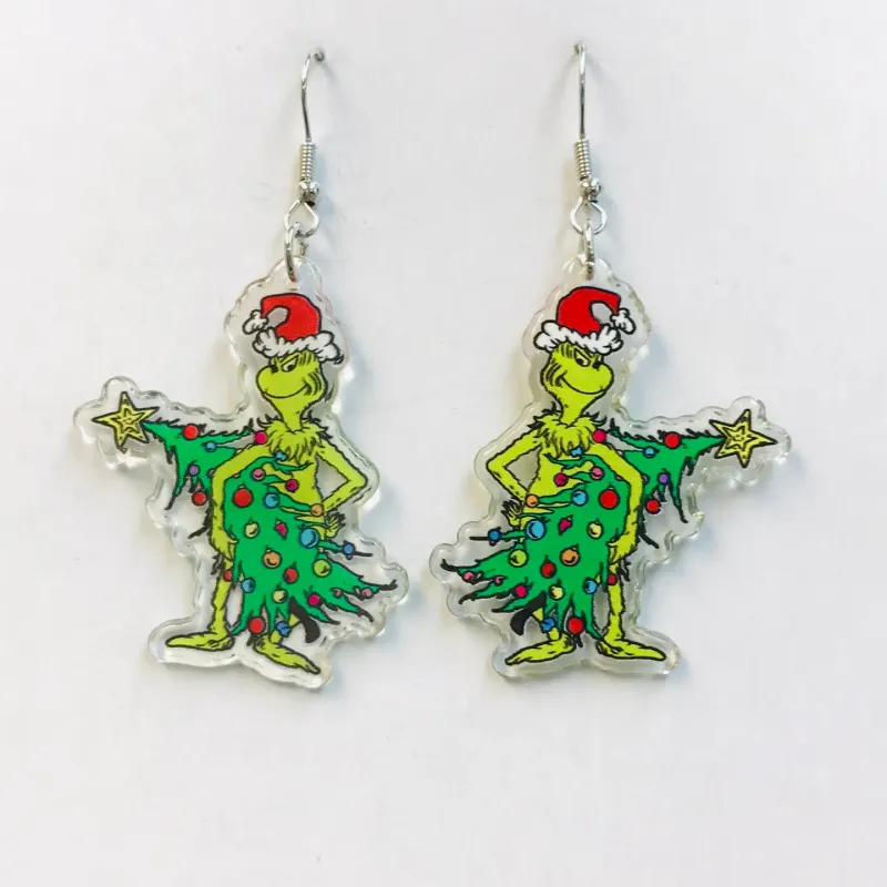 Acrylic You Are Mean One Earrings 
