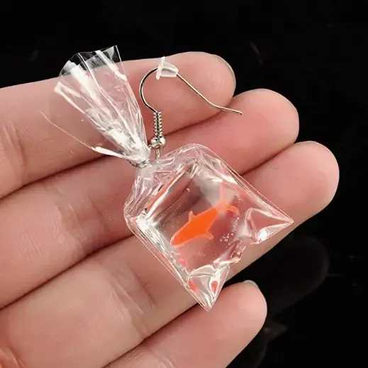 Gold Fish Earrings
