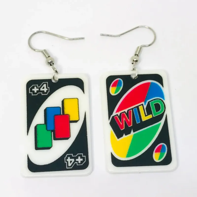 Acrylic Earrings - Cards 