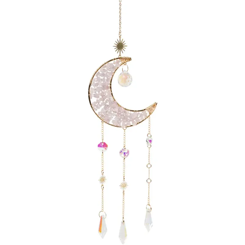 Rose Quartz Crescent Moon