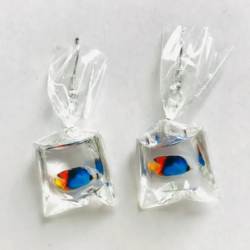  Tropical Fish Bag Earrings