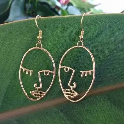 Picasso Face Earrings