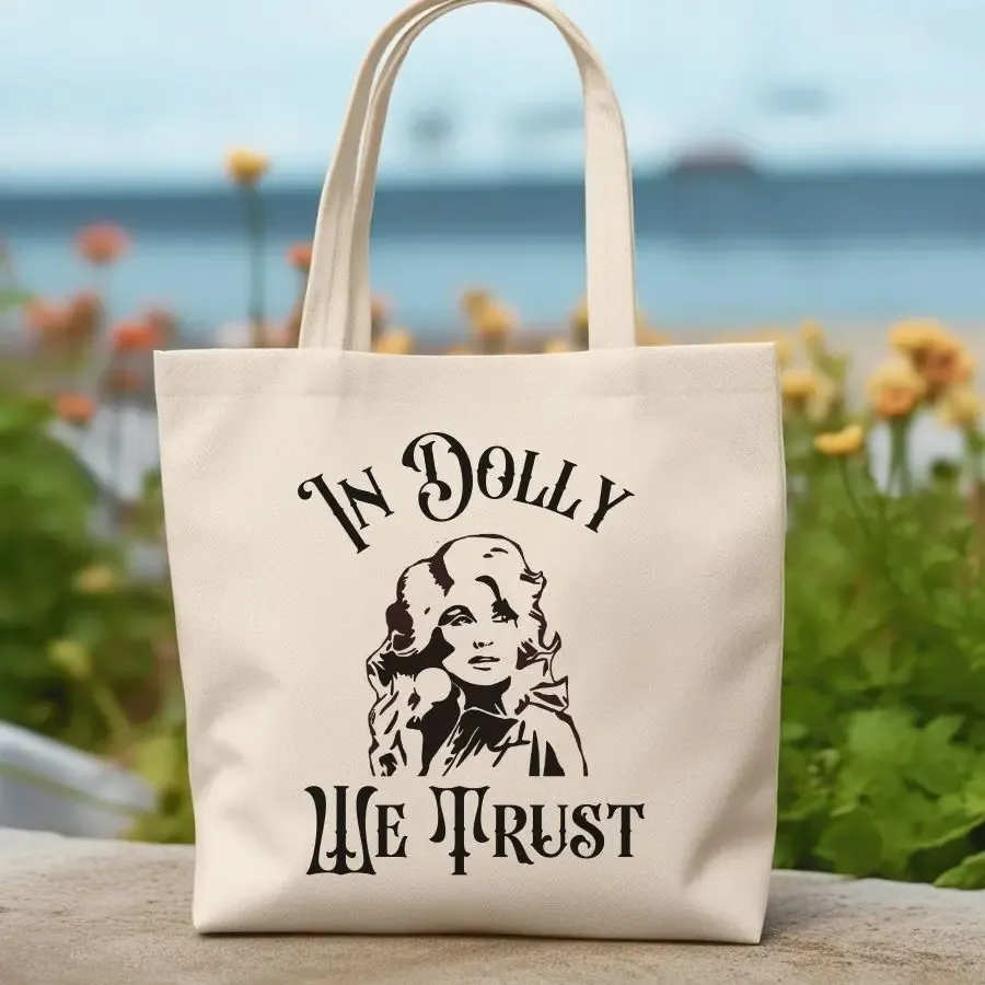 In Dolly We Trust Canvas Tote Bag