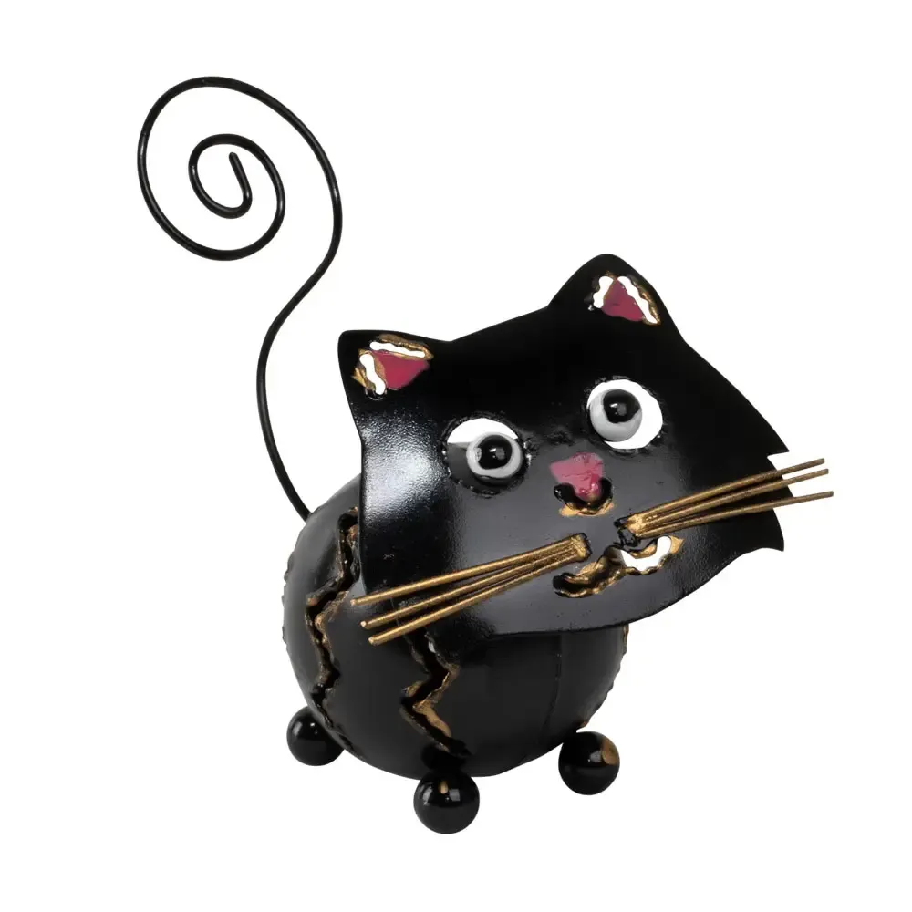 Small Metal Black Cat