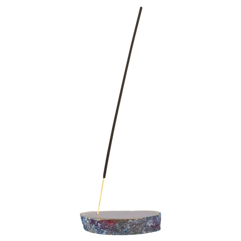 Agate Incense Holder- Blue 