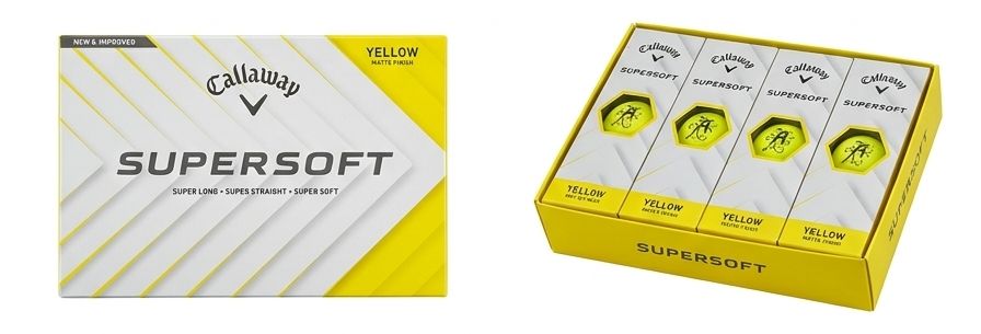 Balls Callaway Supersoft - Yellow - DOZEN T25