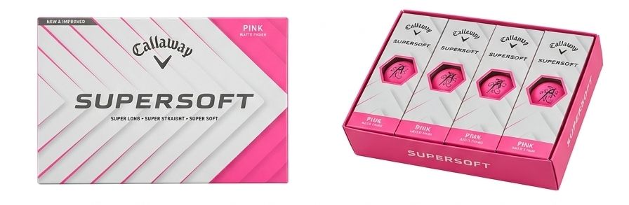Balls Callaway Supersoft - Pink - DOZEN T26