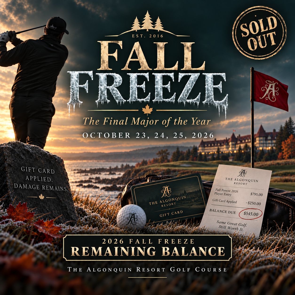 2026 FALL FREEZE - REMAINING BALANCE