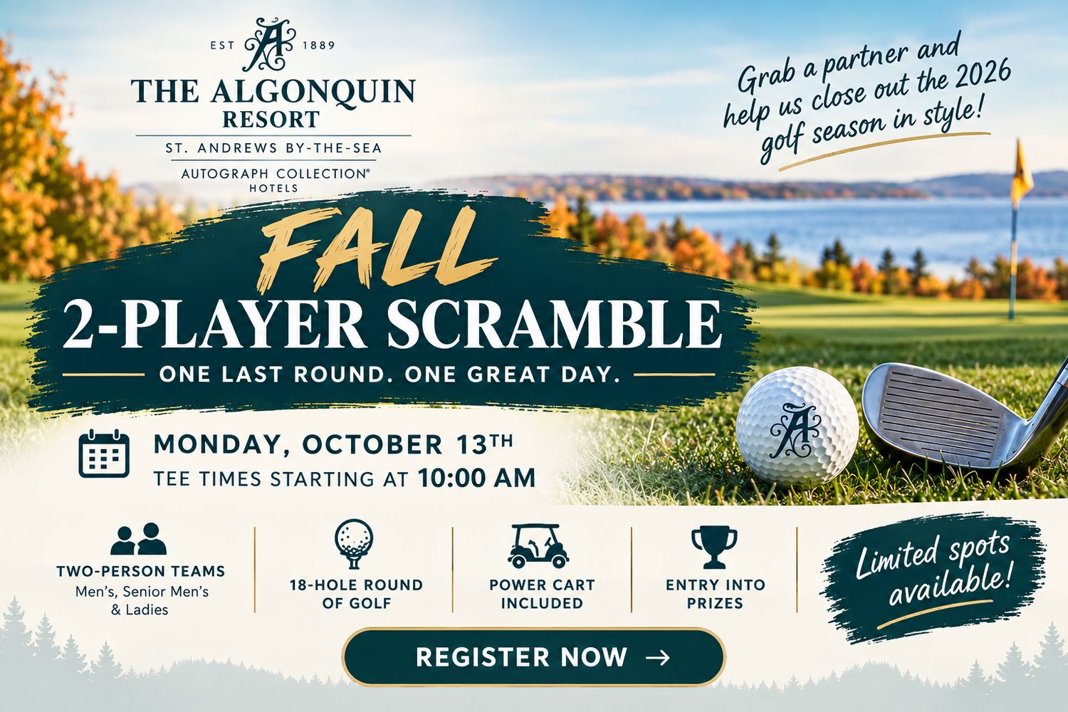 2026 Fall 2 Player Scramble - Team Entry