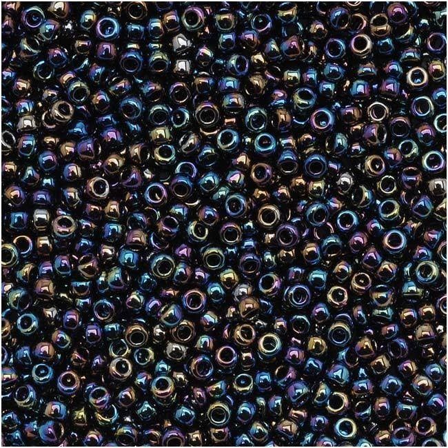 #15 Toho Seed Beads, Metallic Rainbow Iris, 8 Grams, 1x1mm