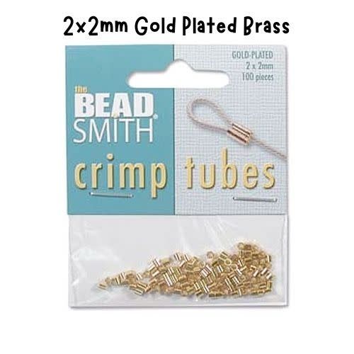 GPB 2x2mm Crimp Tubes, 100pcs, 9gms/0.32oz