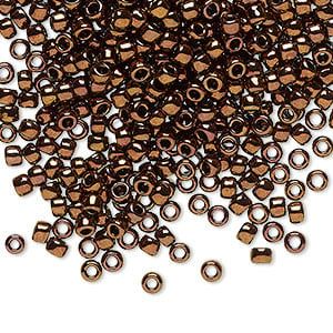 #15 Toho Seed Beads, Olympic Bronze, 8 Grams, 1x1mm