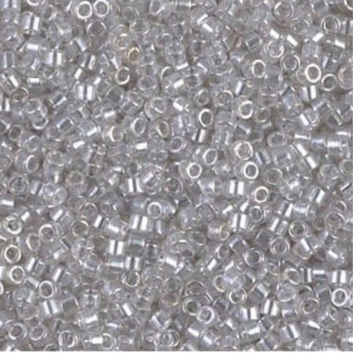 #11 Delica Seed Beads, Silver Luster, DB050-TB, Approx 1440 Beads, 1 two inch tube, 7.2 grams