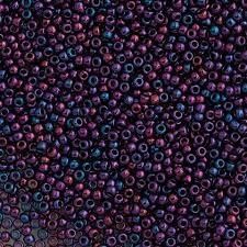 #15 Toho Seed Beads, Higer Metallic Iris Violet, 8 Grams, 1x1mm