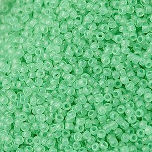 #15 Toho Seed Beads, Ceylon Jade, 8 Grams, 1x1mm