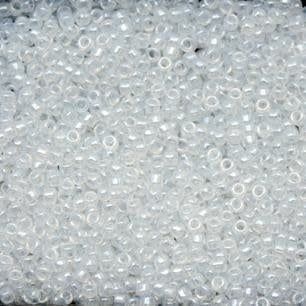 #15 Toho Seed  Beads, Ceylon Snowflake, 8 Grams, 1x1mm