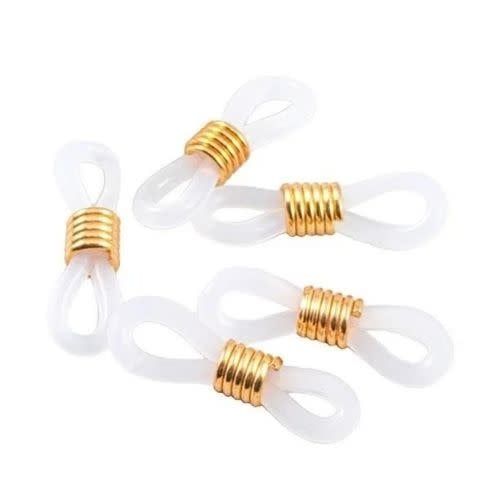 Eye Glass Holders/Ends, w/Gold Center, 20pcs, 22'' Long, 9gms/0.32oz