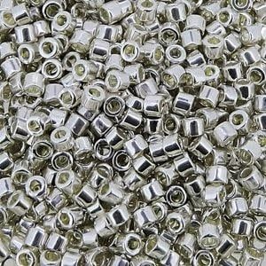 #11 Delica Seed Beads, Galvanized Silver, DB035-TB, Approx 1440 Beads, 1 two inch tube, 7.2 grams