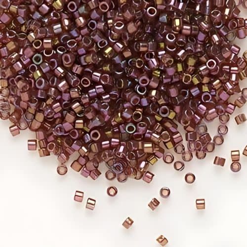 #11 Delica Seed Beads, Gold Red Luster, DB103-TB, Approx 1440 Beads, 1 two inch tube, 7.2 grams