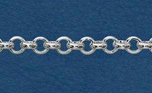SP Stainless Steel, Rolo Chain, 5x1.5mm, 32 Feet, 275gms/9.7oz