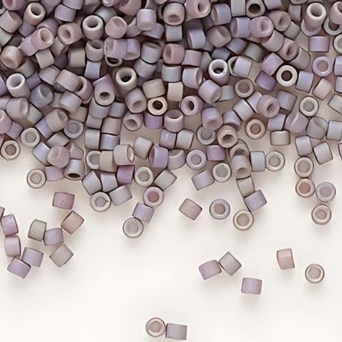 #11 Delica Seed Beads, Matte Metallic Wisteria Pink/Lilac, DB1065-TB, Approx 1440 Beads, 1 two inch tube, 7.2 grams