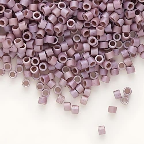 #11 Delica Seed Beads, Matte Metallic Heather Luster Pink, DB1066-TB, Approx 1440 Beads, 1 two inch tube, 7.2 grams