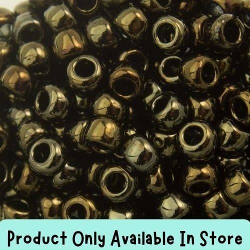 #8 Toho Seed Beads, Metallic Brown Iris, 3x3mm, 19 Grams/0.67oz, in store only
