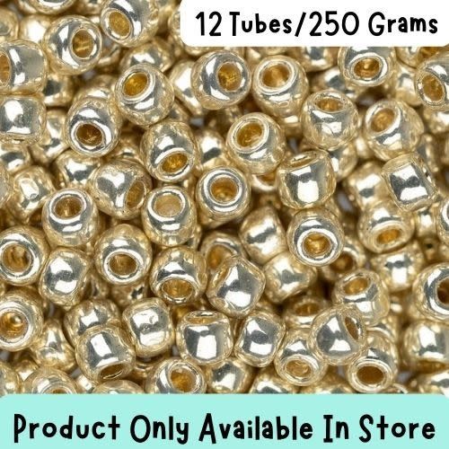 #8 Toho Seed Beads, Galvanized Aluminum, Permanent Finish, 3x3mm, 250 Grams/12 tubes, in store ony