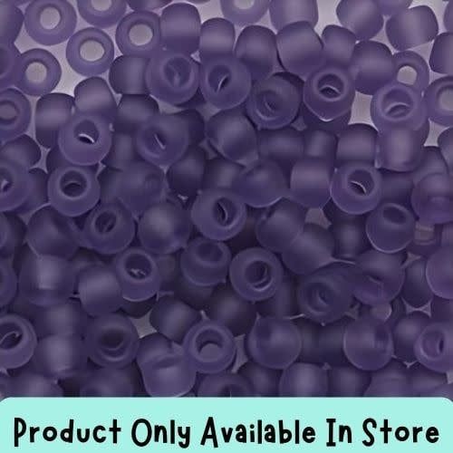 #8 Toho Seed Beads, Transparent Frosted Sugar Plum, 3x3mm, 19 Grams/0.67oz, in store only