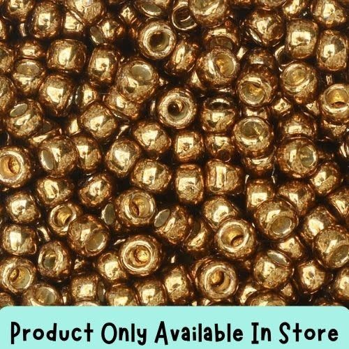 #8 Toho Seed Beads, Galvanized Medal Bronze, Permanent Finish, 3x3mm, 19 Grams/0.67oz, in store only