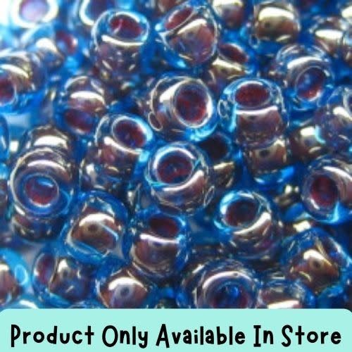 #8 Toho Seed Beads, Inside Color Blue Raspberry, 3x3mm, 19 Grams/0.67oz, in store only
