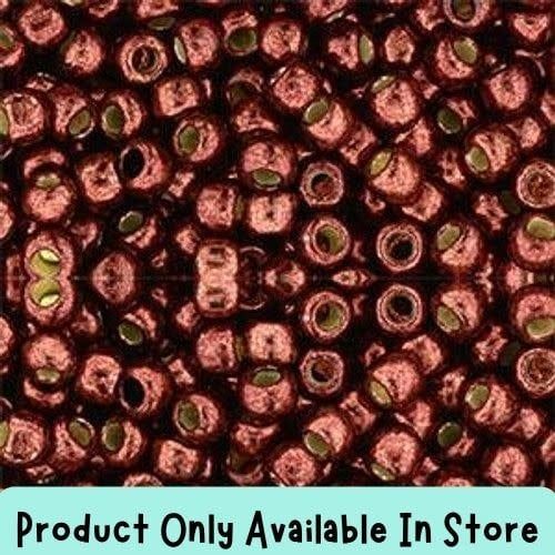 #8 Toho Seed Beads, Galvanized Brick Red, Permanent Finish, 3x3mm, 19 Grams/0.67oz, in store only
