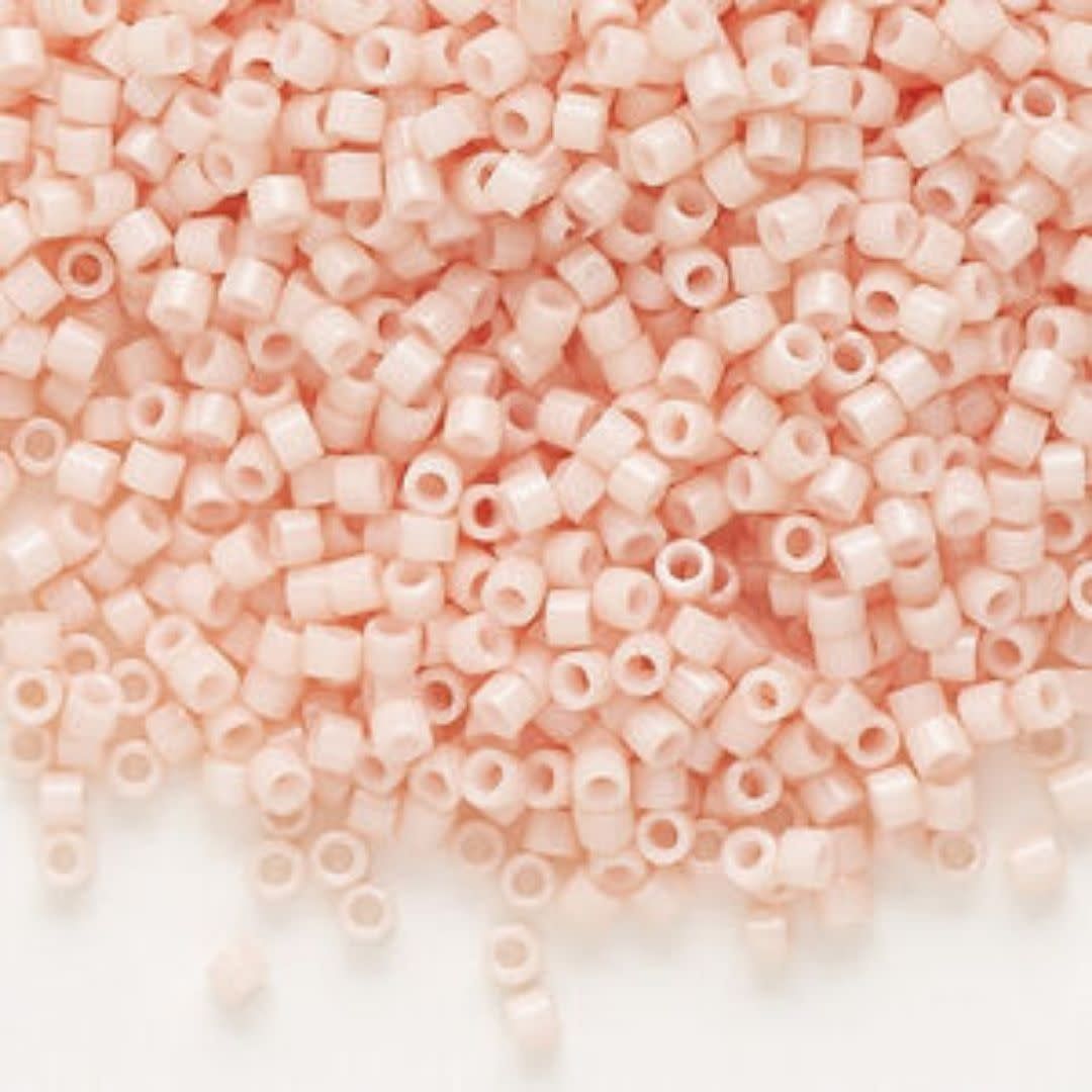 #11 Delica Seed Beads, Opaque Light Salmon, DB1493-TB, Approx 1440 Beads, 1 two inch tube, 7.2 grams