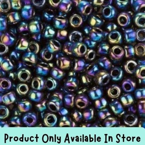 #8 Toho Seed Beads, Metallic Rainbow Iris, 3x3mm, 19 Grams/0.67oz, in store only