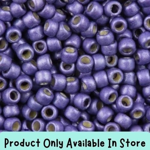 #8 Toho Seed Beads, Matte Metallic Polaris, Permanent Finish, 3x3mm, 19 Grams/0.67oz, in store only