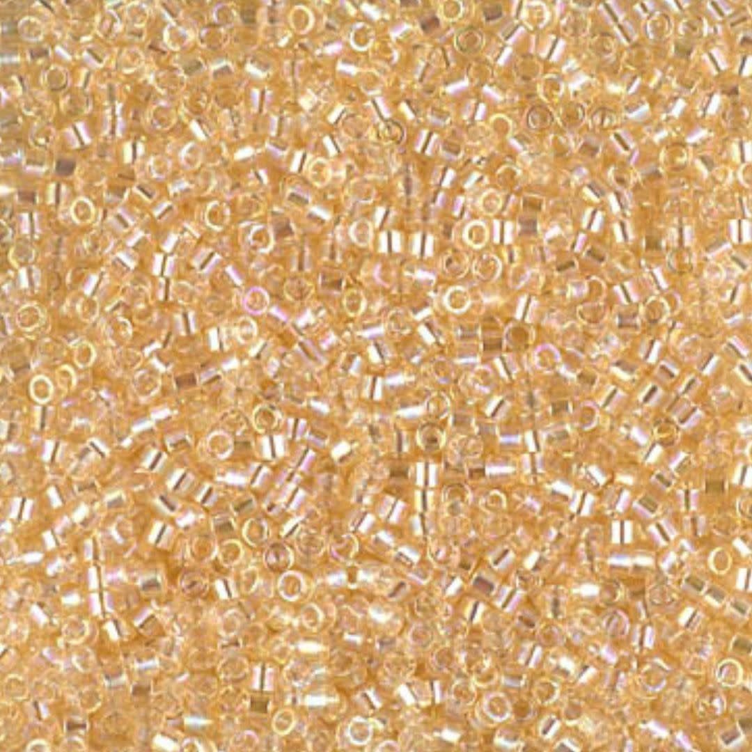 #11 Delica Seed Beads, Transparent Crystal Ivory Luster, DB1252-TB, Approx 1440 Beads, 1 two inch tube, 7.2 grams