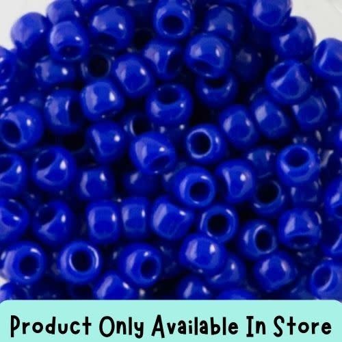 #8 Toho Seed Beads, Opaque Navy Blue, 3x3mm, 19 Grams/0.67oz, in store only