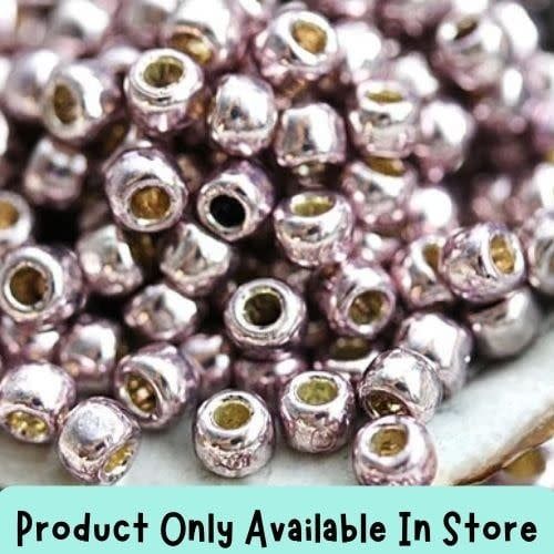 #8 Toho Seed Beads, Galvanized Lilac, Permanent Finish, 3x3mm, 19 Grams/0.67oz, in store only