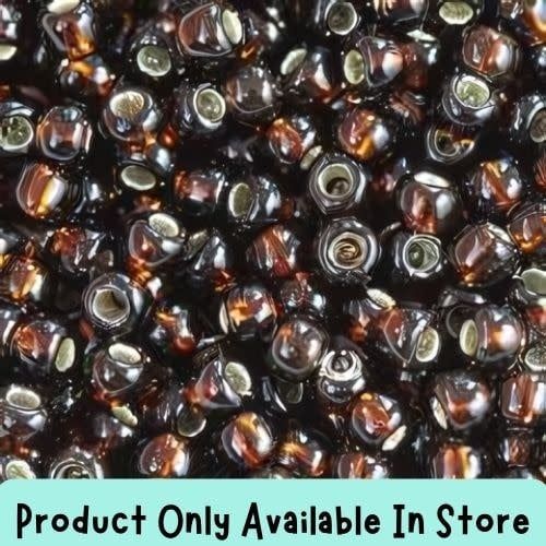 #8 Toho Seed Beads, Silver Lined Root Beer, 3x3mm, 19 Grams/0.67oz, in store only