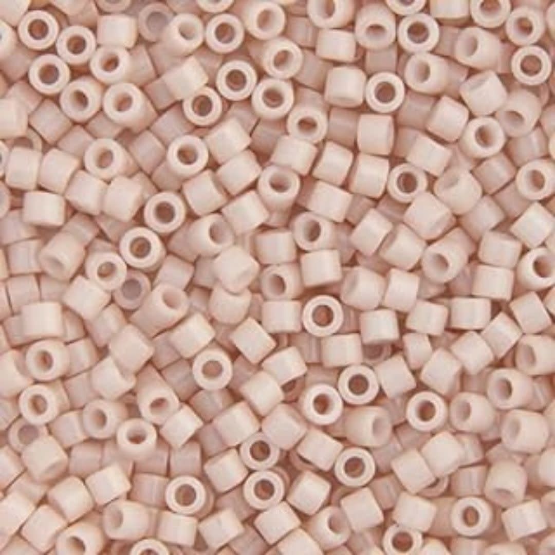 #11 Delica Seed Beads, Opaque Pink Champagne, DB1495-TB, Approx 1440 Beads, 1 two inch tube, 7.2 grams
