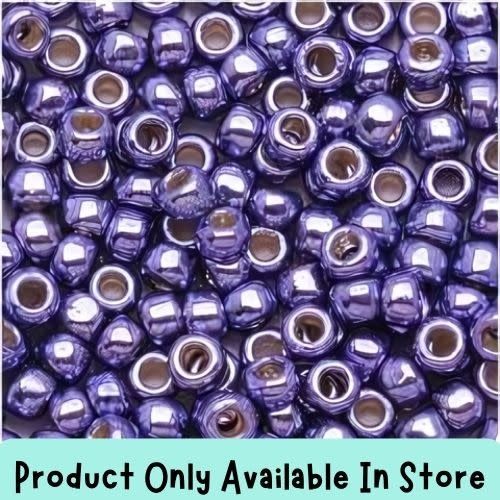 #8 Toho Seed Beads, Metallic Polaris, Permanent Finish, 3x3mm, 19 Grams/0.67oz, in store only