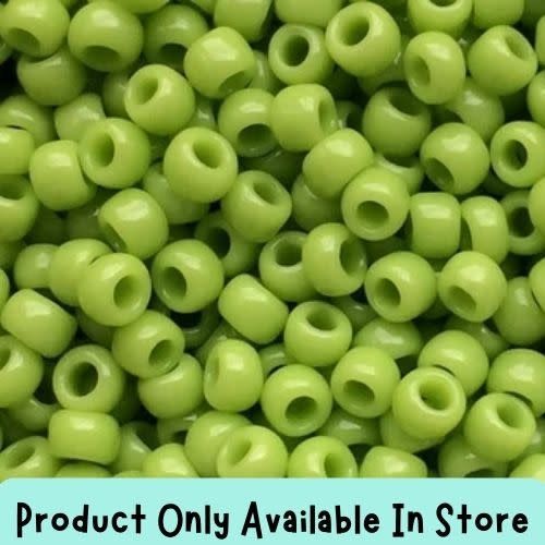 #8 Toho Seed Beads, Opaque Sour Apple, 3x3mm, 19 Grams/0.67oz, in store only