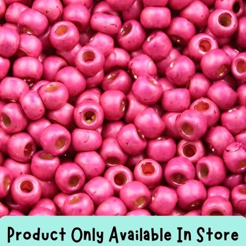 #8 Toho Seed Beads, Matte Galvanized Orchid, Permanent Finish, 3x3mm, 19 Grams/0.67oz, in store only
