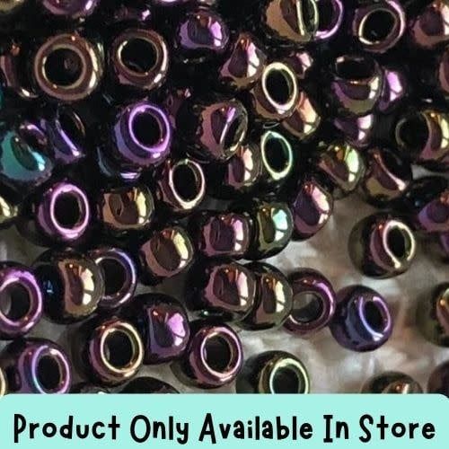 #8 Toho Seed Beads, Purple Iris, 3x3mm, 19 Grams/0.67oz, in store only