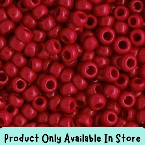 #8 Toho Seed Beads, Opaque Pepper Red, 3x3mm, 19 Grams/0.67oz, in store only
