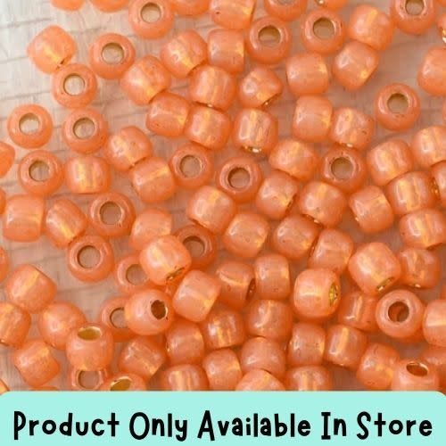 #8 Toho Seed Beads, Silver Lined Milky Grapefruit, Permanent Finish, 3x3mm, 19 Grams/0.67oz, in store only
