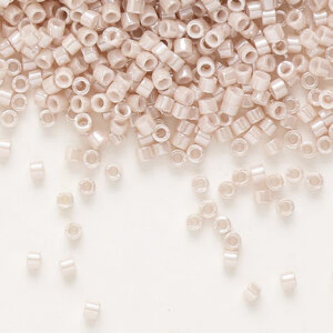 #11 Delica Seed Beads, Opaque Luster Pink Champagne Ceylon, DB1535-TB, Approx 1440 Beads, 1 two inch tube, 7.2 grams