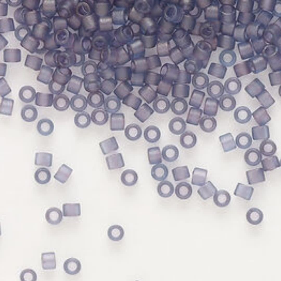 #11 Delica Seed Beads, Matte Transparent Lavender, DB386-TB, Approx 1440 Beads, 1 two inch tube, 7.2 grams