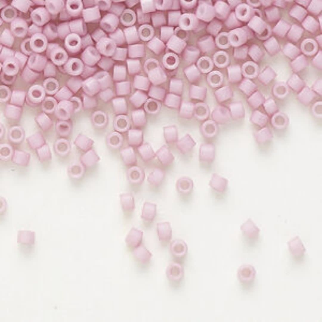 #11 Delica Seed Beads, Matte Opaque Rose, DB355-TB, Approx 1440 Beads, 1 two inch tube, 7.2 grams